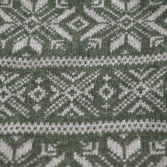 Vineyard Vines Snowflake Fair Isle 1/4 Zip Pullover Angora/Cashmere Blend Men L - Picture 4 of 5